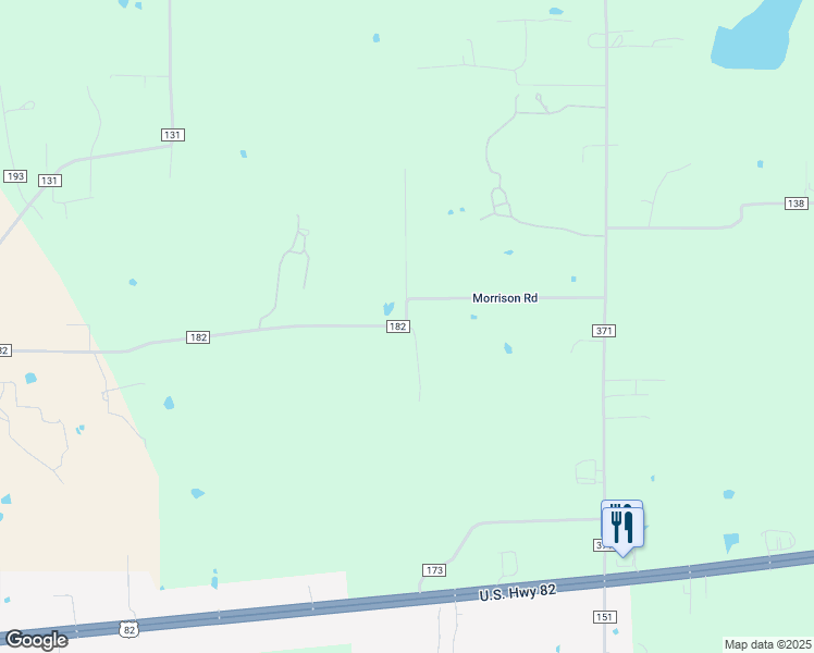map of restaurants, bars, coffee shops, grocery stores, and more near 273 County Road 182 in Gainesville
