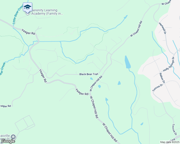 map of restaurants, bars, coffee shops, grocery stores, and more near 5110 Black Bear Trail in Douglasville