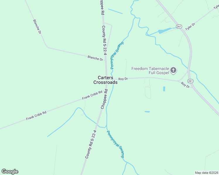 map of restaurants, bars, coffee shops, grocery stores, and more near 16048 Choppee Road in Hemingway