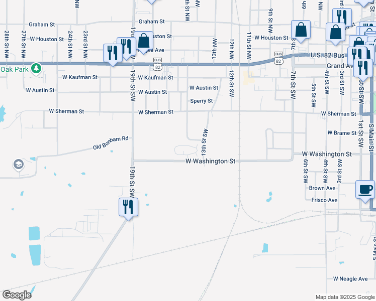 map of restaurants, bars, coffee shops, grocery stores, and more near 1400 West Washington Street in Paris