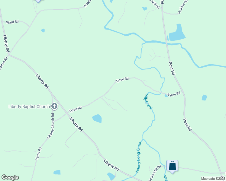 map of restaurants, bars, coffee shops, grocery stores, and more near 5522 Tyree Road in Winston
