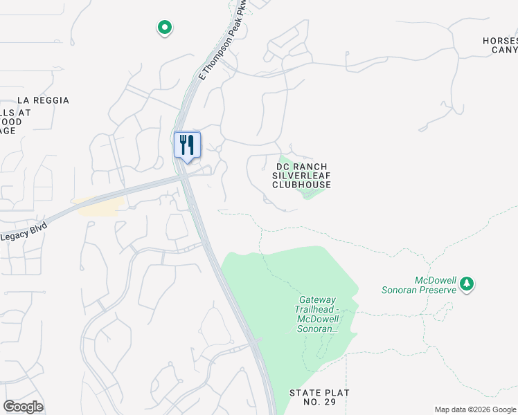 map of restaurants, bars, coffee shops, grocery stores, and more near 18730 North 101st Place in Scottsdale