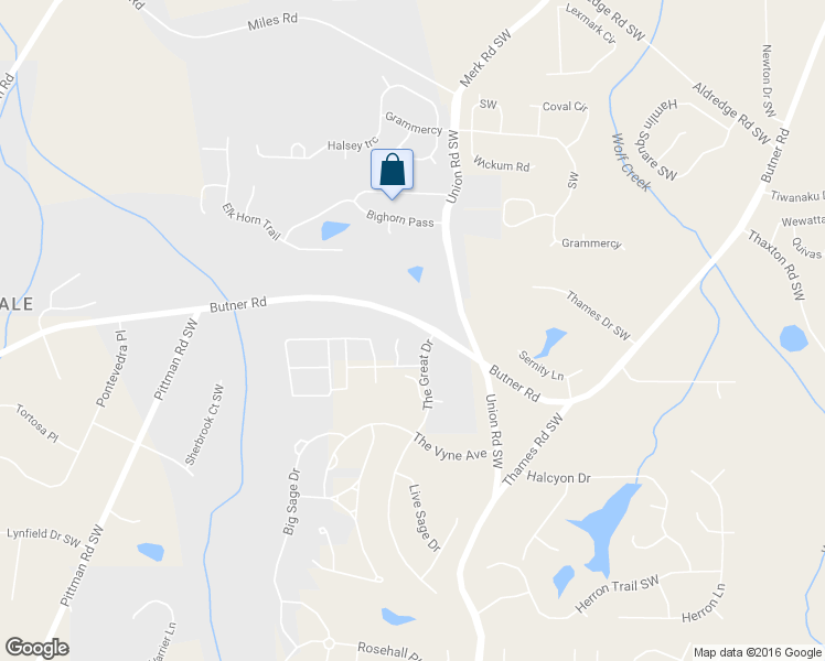 map of restaurants, bars, coffee shops, grocery stores, and more near 145 Redsage Ridge in Atlanta