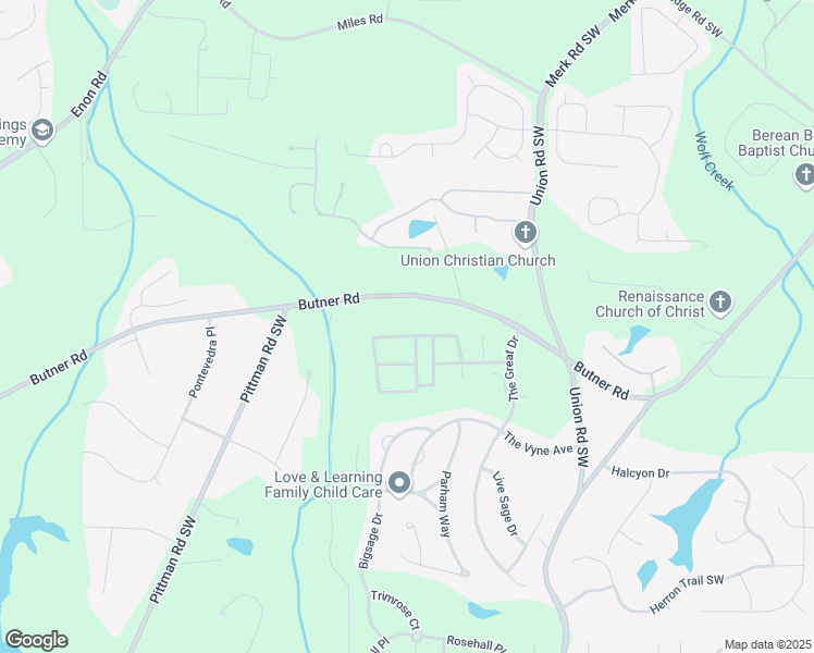 map of restaurants, bars, coffee shops, grocery stores, and more near 3683 Uppark Drive in Atlanta