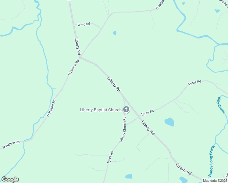 map of restaurants, bars, coffee shops, grocery stores, and more near 5515 Liberty Road in Douglas County