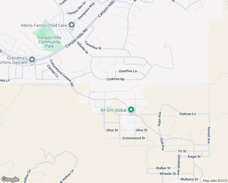 map of restaurants, bars, coffee shops, grocery stores, and more near Acacia Street in Wildomar