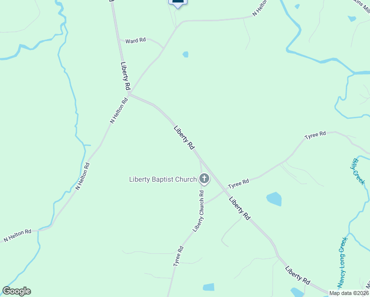 map of restaurants, bars, coffee shops, grocery stores, and more near 5515 Liberty Road in Douglas County
