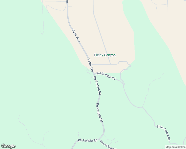 map of restaurants, bars, coffee shops, grocery stores, and more near 47422 De Portola Road in Hemet