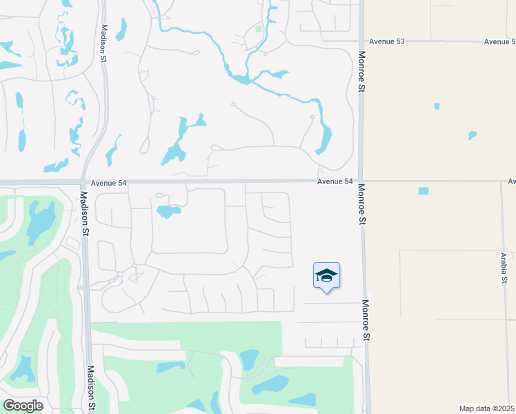 map of restaurants, bars, coffee shops, grocery stores, and more near 54165 Dark Star Drive in La Quinta
