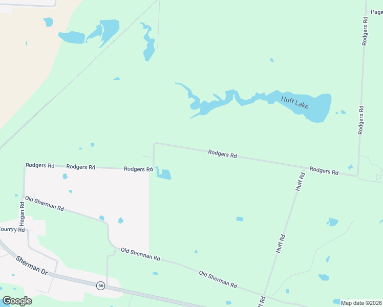 map of restaurants, bars, coffee shops, grocery stores, and more near 2648 Rodgers Road in Whitesboro