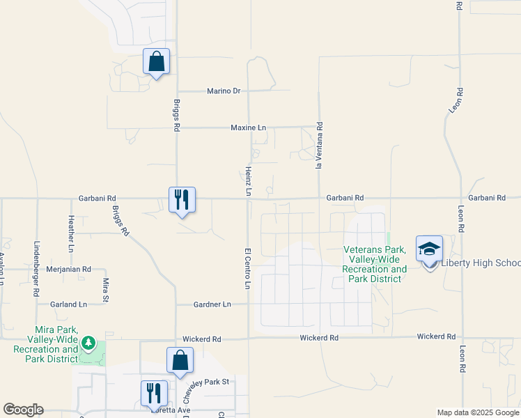 map of restaurants, bars, coffee shops, grocery stores, and more near 30272 Tetrault Court in Menifee