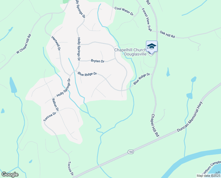 map of restaurants, bars, coffee shops, grocery stores, and more near 4437 Blue Ridge Drive in Douglasville