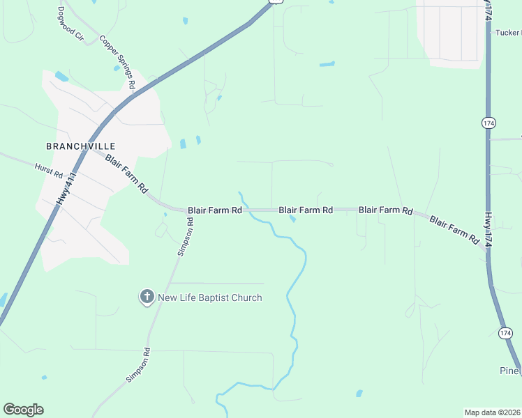 map of restaurants, bars, coffee shops, grocery stores, and more near 625 Saint Clair County 16 in Odenville