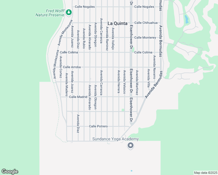 map of restaurants, bars, coffee shops, grocery stores, and more near 54100 Avenue Ramirez in La Quinta