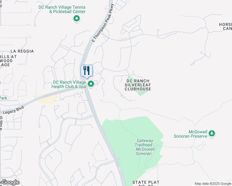 map of restaurants, bars, coffee shops, grocery stores, and more near 18730 North 101st Place in Scottsdale