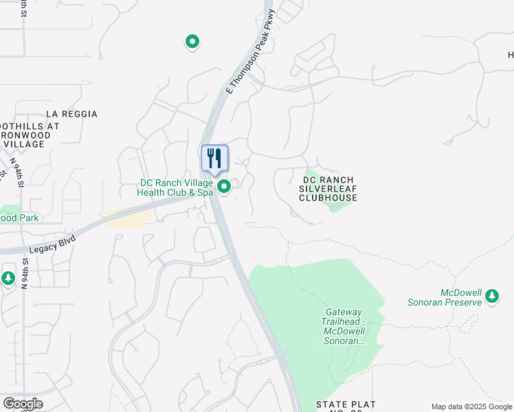 map of restaurants, bars, coffee shops, grocery stores, and more near 18695 North 101st Street in Scottsdale