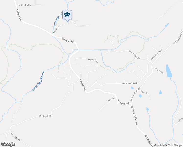 map of restaurants, bars, coffee shops, grocery stores, and more near 5518 Legacy Trail in Douglasville