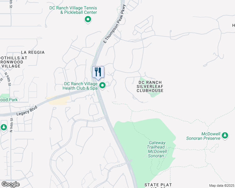 map of restaurants, bars, coffee shops, grocery stores, and more near 18695 North 101st Street in Scottsdale