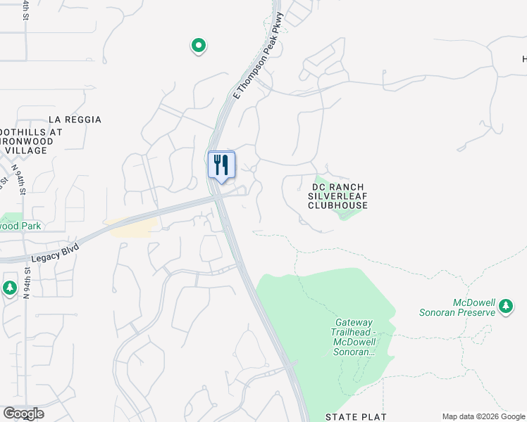 map of restaurants, bars, coffee shops, grocery stores, and more near 18695 North 101st Street in Scottsdale