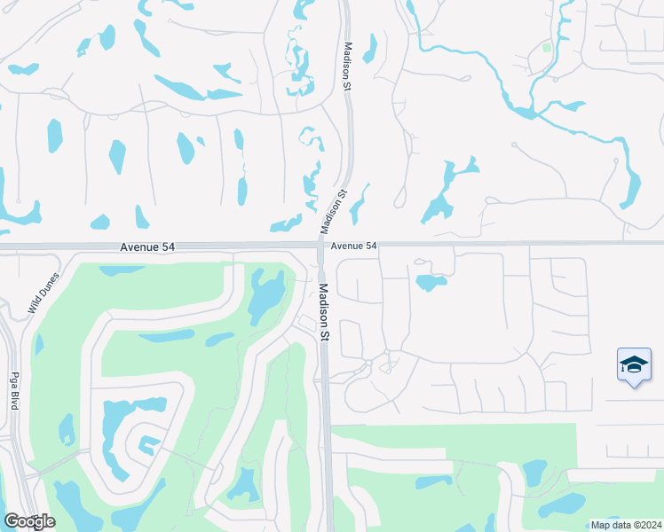 map of restaurants, bars, coffee shops, grocery stores, and more near 54155 Cananero Circle in La Quinta