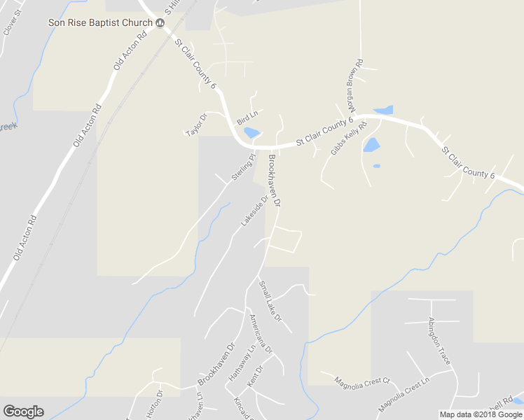 map of restaurants, bars, coffee shops, grocery stores, and more near 45 Lakeside Drive in Odenville
