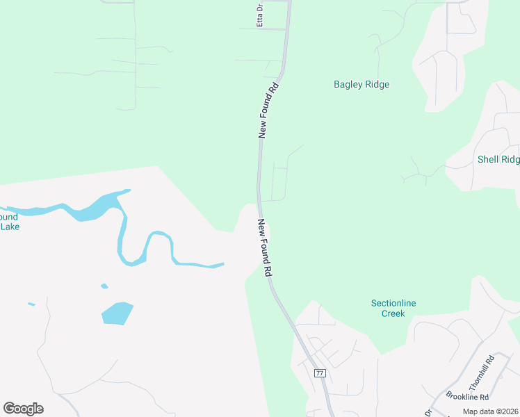 map of restaurants, bars, coffee shops, grocery stores, and more near 5187 New Found Road in Mount Olive