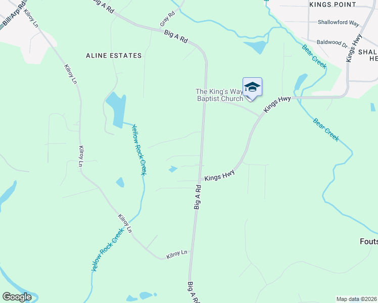 map of restaurants, bars, coffee shops, grocery stores, and more near 5493 Big A Road in Douglasville