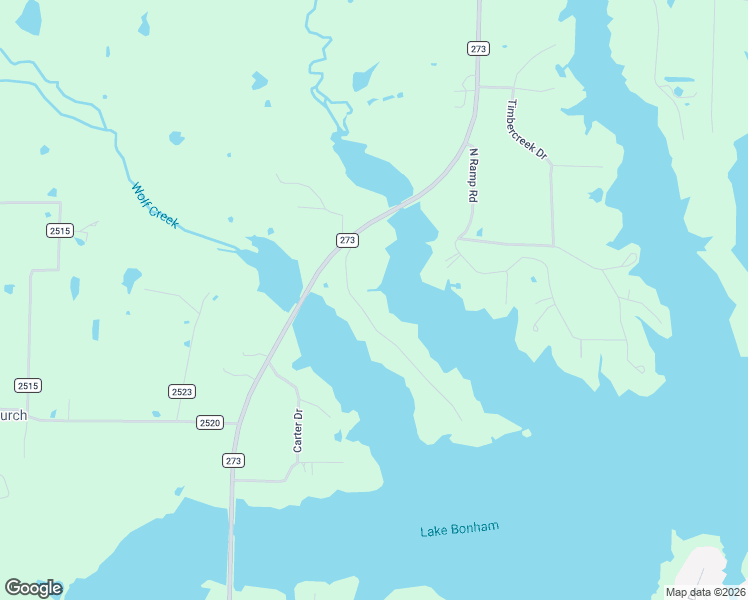 map of restaurants, bars, coffee shops, grocery stores, and more near 1809 Beavers Point in Bonham