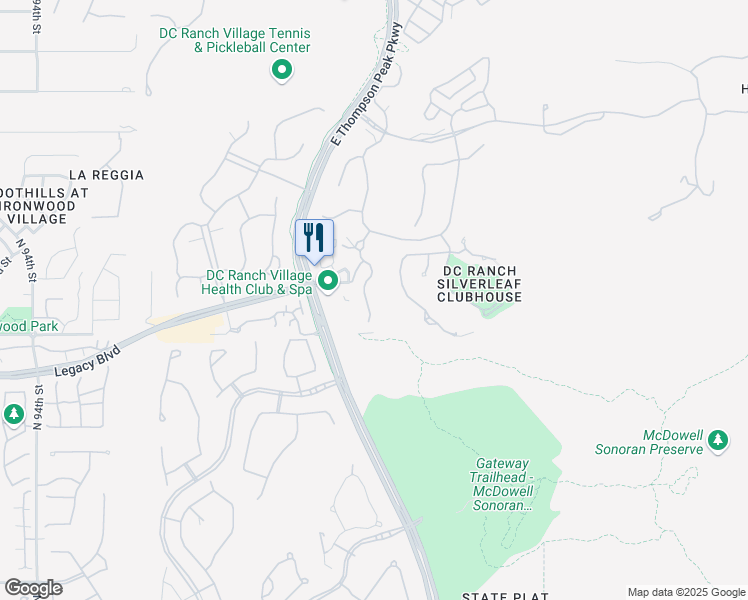 map of restaurants, bars, coffee shops, grocery stores, and more near 18735 North 101st Street in Scottsdale