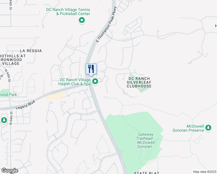 map of restaurants, bars, coffee shops, grocery stores, and more near 18695 North 101st Street in Scottsdale