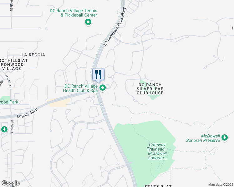 map of restaurants, bars, coffee shops, grocery stores, and more near 18735 North 101st Street in Scottsdale