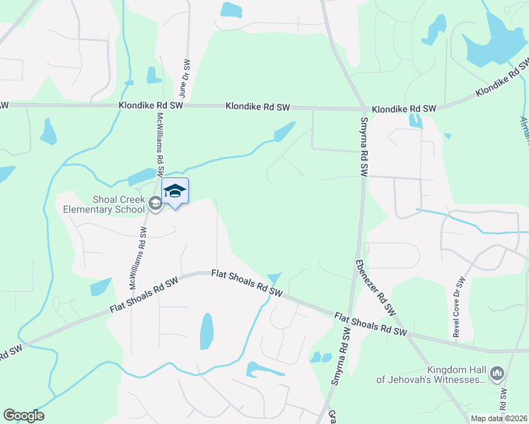 map of restaurants, bars, coffee shops, grocery stores, and more near 1300 Stillmeadow Road Southwest in Conyers
