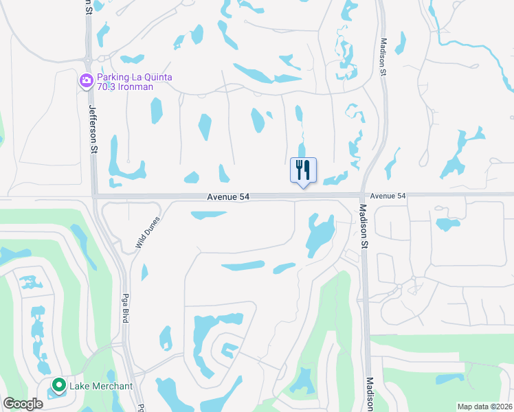 map of restaurants, bars, coffee shops, grocery stores, and more near 80613 Oaktree in La Quinta