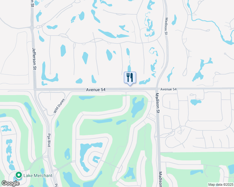 map of restaurants, bars, coffee shops, grocery stores, and more near 80679 Oaktree in La Quinta