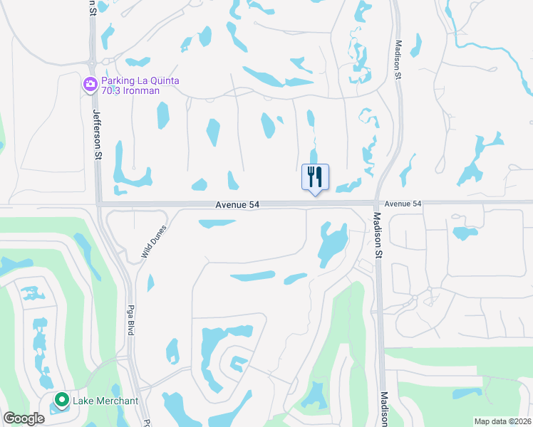 map of restaurants, bars, coffee shops, grocery stores, and more near 80613 Oaktree in La Quinta