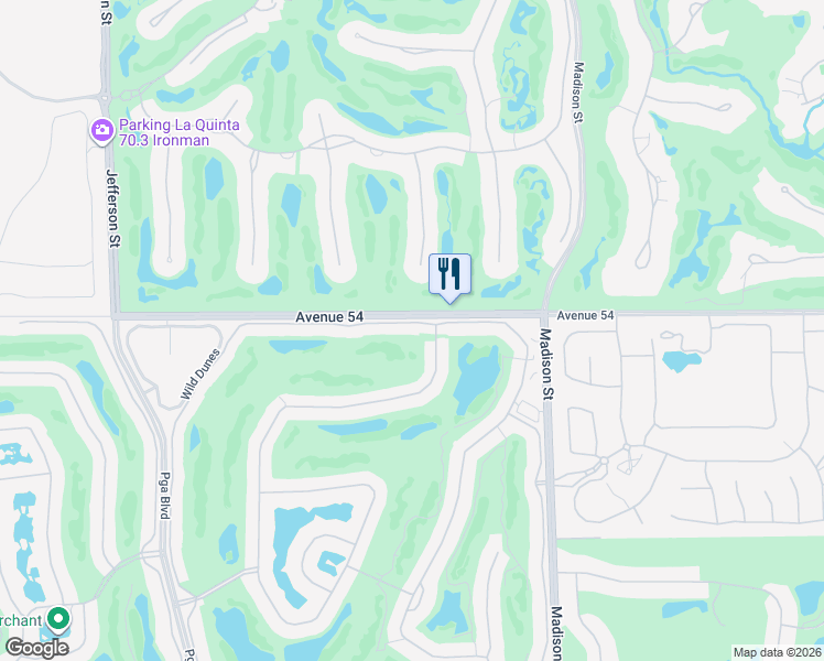 map of restaurants, bars, coffee shops, grocery stores, and more near 80691 Oaktree in La Quinta
