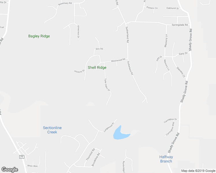 map of restaurants, bars, coffee shops, grocery stores, and more near 5191 Tyler Oaks Drive in Mount Olive