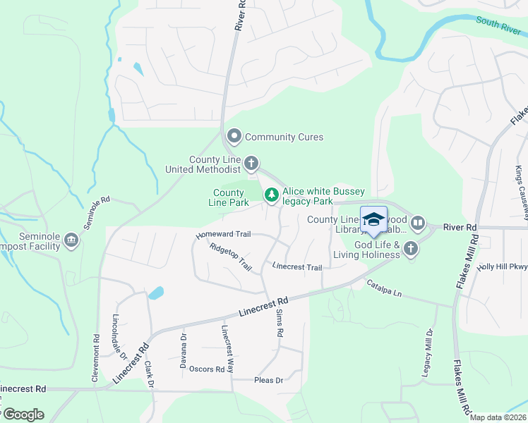 map of restaurants, bars, coffee shops, grocery stores, and more near 4089 Mosley Rd in Ellenwood