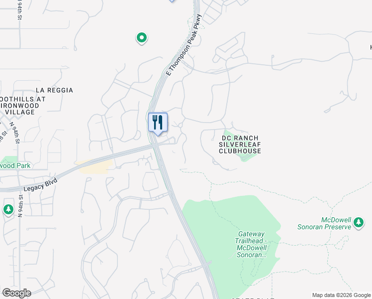 map of restaurants, bars, coffee shops, grocery stores, and more near 18749 North 101st Street in Scottsdale