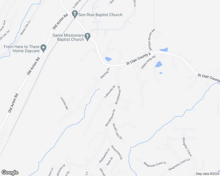 map of restaurants, bars, coffee shops, grocery stores, and more near 45 Lakeside Drive in Odenville