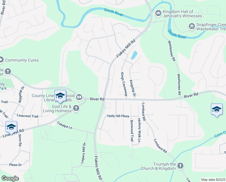 map of restaurants, bars, coffee shops, grocery stores, and more near 4200 Flakes Mill Manor Lane in Ellenwood