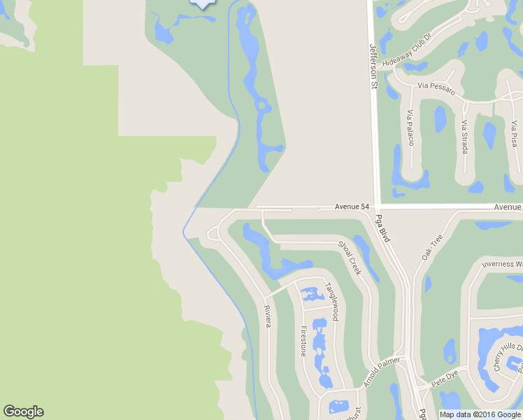 map of restaurants, bars, coffee shops, grocery stores, and more near 54033 Riviera in La Quinta