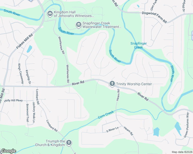 map of restaurants, bars, coffee shops, grocery stores, and more near 5307 Knights Landing in Ellenwood