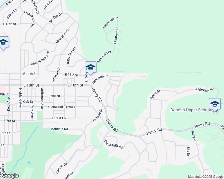 map of restaurants, bars, coffee shops, grocery stores, and more near 1022 Cynthia Crescent in Anniston