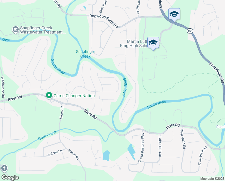 map of restaurants, bars, coffee shops, grocery stores, and more near 4063 Sweetwater Parkway in Ellenwood