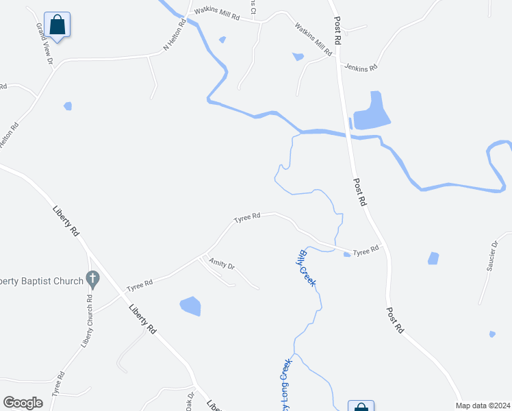 map of restaurants, bars, coffee shops, grocery stores, and more near in Winston