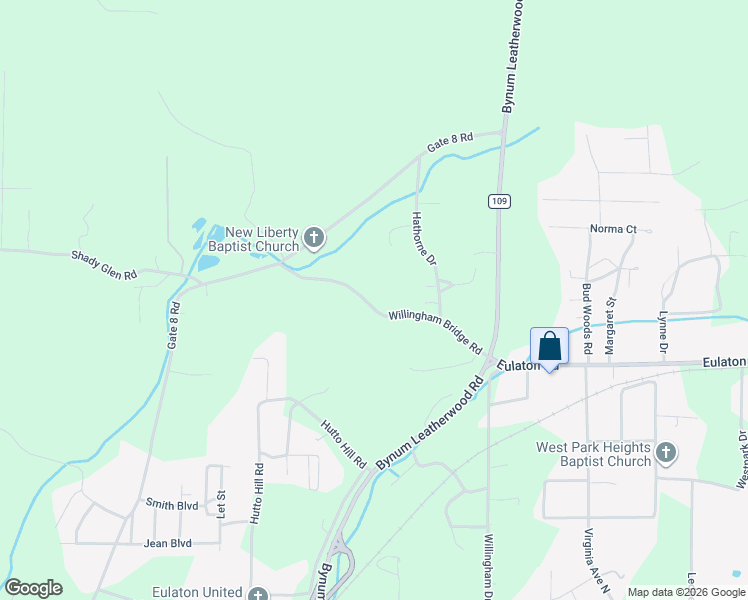 map of restaurants, bars, coffee shops, grocery stores, and more near 344 Willingham Bridge Road in Anniston