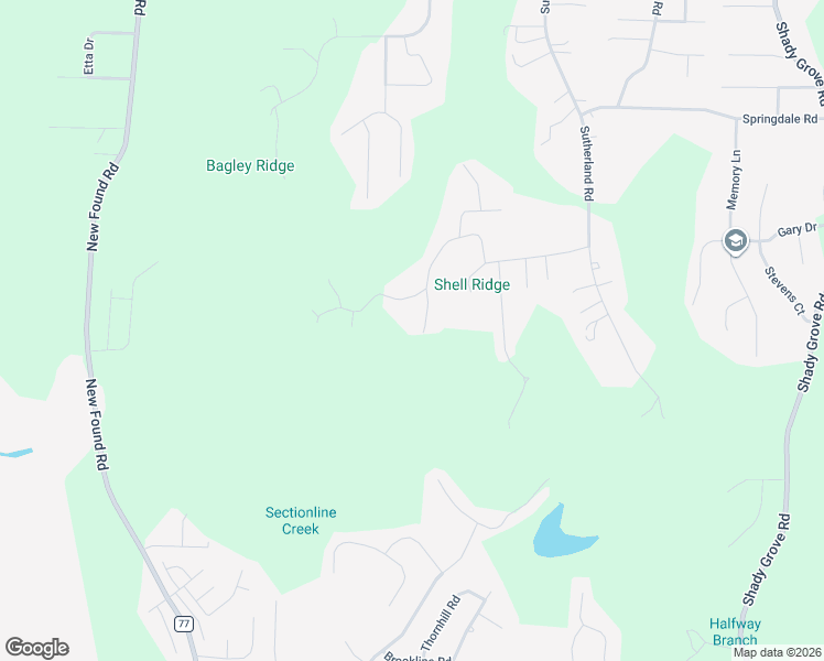 map of restaurants, bars, coffee shops, grocery stores, and more near 960 Westwood Road in Mount Olive