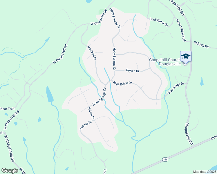 map of restaurants, bars, coffee shops, grocery stores, and more near 5430 Holly Springs Drive in Douglasville