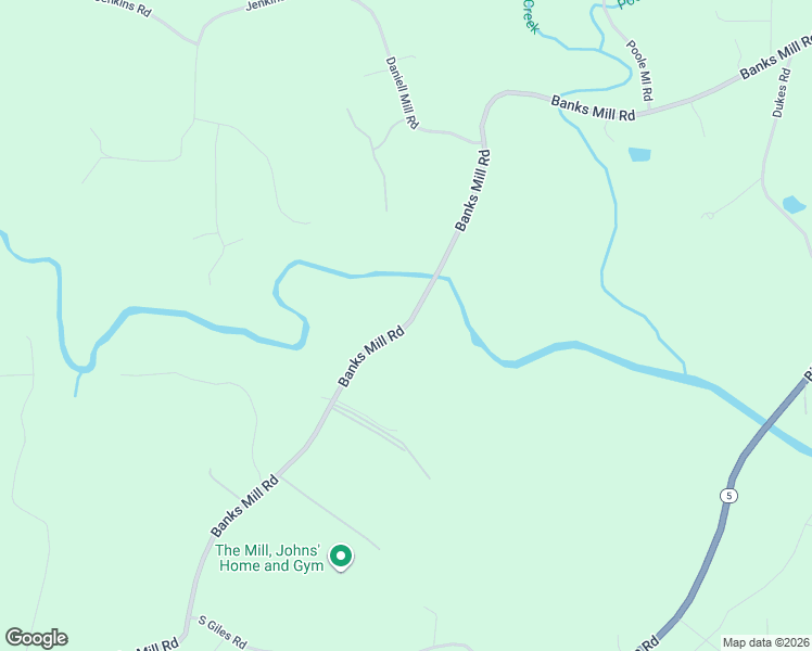 map of restaurants, bars, coffee shops, grocery stores, and more near Banks Mill Road in Douglasville